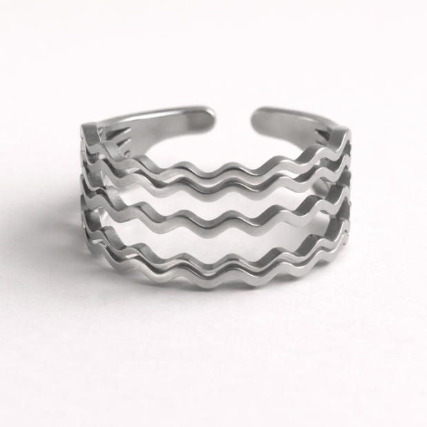Bague Ondes Graphiques