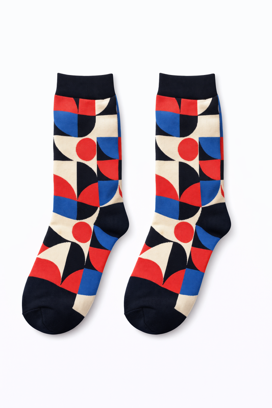 Chaussettes Graphiques Colorées Style Moderne | Unisexe | 36-40
